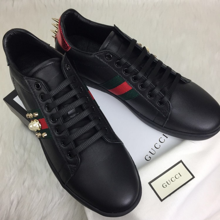 GUCCİ SNEAKER İNCİLİ SİYAH